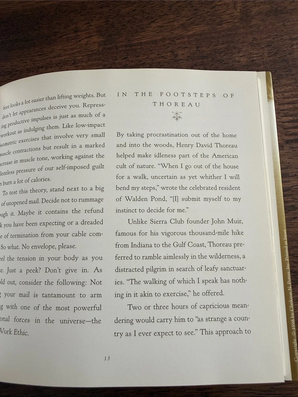 The Art of doing nothing hardcover book